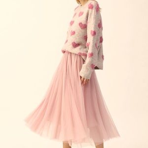 Fuzzy Hearts Sweater